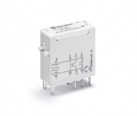 Миниатюрное промышленное электромеханическое реле; монтаж в розетку или наконечники Faston (2.5х0.5мм); 2СO 8A; контакты AgNi | 465291100000T | Finder