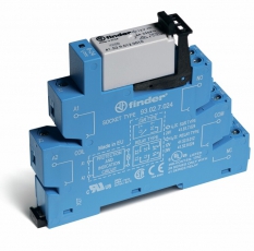 Интерфейсный модуль, электромеханическое реле; 2CO 8A; контакты AgNi; питание 12В AC/DC; категория защиты IP20 | 385200120060 | Finder