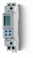 Реле времени цифровое недельное; программируется ПК (012.00); монтаж на рейку 35мм; 1СO 16A; питание 24В АC/DC; шири | 127100240000PAS | Finder