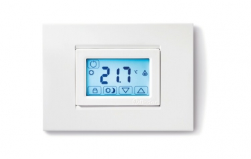 Комнатный термостат; сенсорный экран; питание 3В DС; 1СО 5А; монтаж на стену; цвет черный; упаковка 1шт. | 1T5190032000PAS | Finder