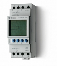 Реле времени цифровое ASTRO; программируется ПК (012.90); монтаж на рейку 35мм; 2СO 16A; питание 230В АC; ширина 35. | 129282300090PAS | Finder