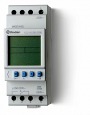 Реле времени цифровое недельное; монтаж на рейку 35мм; 1СO 16A; питание 24В АC/DC; ширина 35.8мм; степень защиты IP20 | 122100240000PAS | Finder