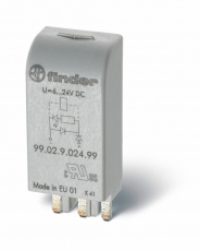 Модуль индикации и защиты; зеленый LED + варистор; 110...240В AC/DC | 9902023098 | Finder