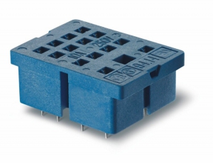 Розетка для монтажа на плате для реле 55.32, 55.34; в комплекте металлическая клипса 094.51 | 9414SMA | Finder