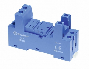 Розетка с винтовыми клеммами (с зажимной клетью) для реле 56.32; применяются модули 86.30, 99.02 | 9602SMA | Finder
