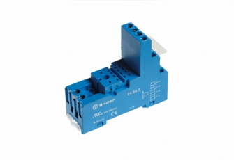 Розетка с винтовыми клеммами (с зажимной клетью) для реле 55.32, 55.34, таймера 85.02, 85.04; применяются модули 99.80 | 94943SPA | Finder