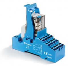 Интерфейсный модуль, электромеханическое реле; 4CO 7A; контакты AgNi; питание 12В AC; категория защиты IP20 | 58P490120050SPA | Finder