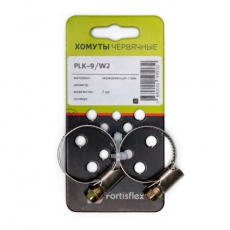 Хомуты червячные  PLK-9 (70-90)/W2 (1шт.) | 81460 | Fortisflex