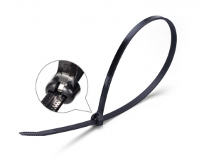 Стяжки нейлоновые КСЗ 10х600 (ч) (100шт.) | 74115 | Fortisflex