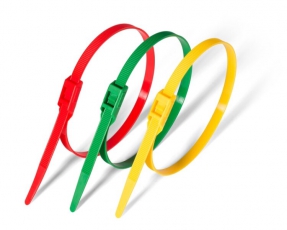 Стяжки разъемные с гор. замком КСГ 8*400(кр) (100шт.) | 74247 | Fortisflex