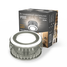 Светильник точечный встраиваемый Backlight BL095 Кругл. Хром/Белый, Gu5.3, 3W, LED 3000K | BL095 | Gauss