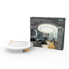 Светильник светодиодный встраиваемый Backlight BL119 Кругл. Акрил, 12+4W, LED 4000K, диам. 190, | BL119 | Gauss