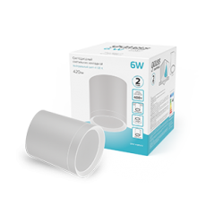 Светильник светодиодный декоративный бытовой с рассеивателем HD022 6W (белый) 4100K 68х75мм | HD022 | Gauss