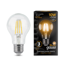 Лампа светодиодная LED 10Вт E27 220В 2700К A60 | 102802110 | Gauss