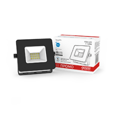Прожектор светодиодный Elementary 10W 780lm IP65 6500К черный ПРОМО 1/20 | 613100310P | Gauss