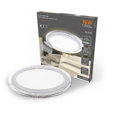 Светильник светодиодный Bubbles BL318 Кругл. 12+4W LED 3000K 1200лм193х31ммO160 1/20 | BL318 |Gauss