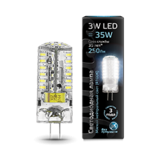 Лампа светодиодная Black LED G4 AC150-265V 3W 240lm 4100K силикон | 107707203 | Gauss