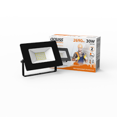 Прожектор светодиодный Gauss LED 30W 2000lm IP65 3000К черный | 613527130 | Gauss