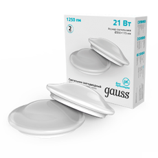 Светильник светодиодный IP20 D350*115 21W 1250lm 4000K DECOR белый 1/10 | 941429221 | Gauss