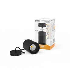 Светильник светодиодный накладной/подвесной HD038 12W (черный/черный) 3000K 79*100мм 1/20 | HD038 | Gauss