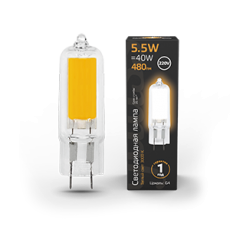 Лампа светодиодная LED G4 AC220-240V 5.5W 480lm3000K Glass | 107807105 | Gauss