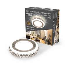 Светильник точечный встраиваемый Backlight BL083 Кругл. Белый/Белый, Gu5.3, 3W, LED 3000K | BL083 | Gauss