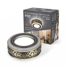 Светильник точечный встраиваемый Backlight BL093 Кругл. Бронза/Белый, Gu5.3, 3W, LED 3000K | BL093 | Gauss