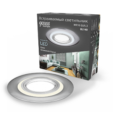 Светильник точечный встраиваемый Backlight BL140 Кругл. Хром. Gu5.3, 3W, LED 4000K | BL140 | Gauss