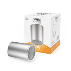 Светильник светодиодный декоративный бытовой HD003 12W (хром сатин) 3000K 79x100мм | HD003 | Gauss