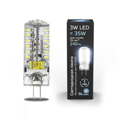 Лампа светодиодная LED 3Вт GY6.35 AC150-265В 4100К | 107719203 | Gauss