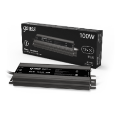 Блок питания для светодиодной ленты пылевлагозащищенный 100W 12V IP66 | 202023100 | Gauss