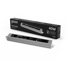 Блок питания для светодиодной ленты пылевлагозащищенный 40W 12V IP66 | 202023040 | Gauss