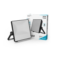 Прожектор светодиодный EVO 20W 1800 lm IP65 6500К, IK07, черный 1/30 | 687511320 | Gauss