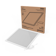 Светильник светодиодный ультратонкий IP40 595*595*7,2 мм 36W 2850лм 4000K матовый с драйвером 1/4 | 145024236 | Gauss