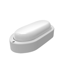 Светильник светодиодный пылевлагозащищенный для ЖКХ ECO IP65 198*96*53 12W 940lm 4000K овал 1/40 | 161418212 | Gauss