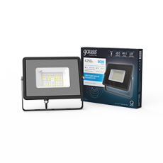 Прожектор светодиодный Qplus 50W 4250lm 6500K 200-240V IP65 графитовый LED 1/10 | 690511350 | Gauss