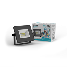 Прожектор светодиодный Elementary 10W 845lm 4000К 200-240V IP65 черный LED 1/20 | 613100210 | Gauss