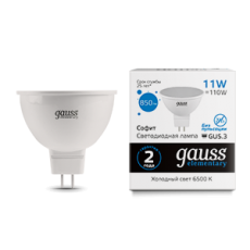 Лампа светодиодная Elementary MR16 11W 850lm 6500K GU5.3 LED 1/10/100 | 13531 | Gauss