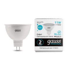 Лампа светодиодная Elementary MR16 11W 850lm 4100K GU5.3 LED 1/10/100 | 13521 | Gauss