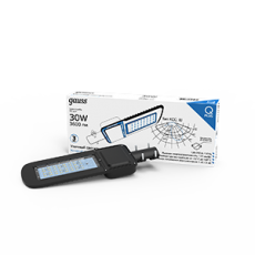 Светильник светодиодный консольный уличный Qplus 50W 6000lm 5000K 120-260V IP65 370*145*45мм черный КСС 