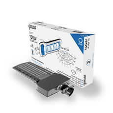 Светильник светодиодный консольный уличный Qplus 150W 18000lm 5000K 120-260V IP65 535*260*64мм черный КСС 