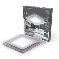 Светильник светодиодный Bubbles BL323 Квадр. 6+3W LED 4000K 540лм143x143мм O110 1/40 | BL323 |Gauss