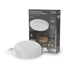 Встраиваемый светильник Frameless круг 12W 4000K 1/40 | 967511212 | Gauss