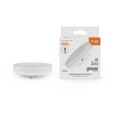 Лампа светодиодная LED BASIC GX53 12,5W 830lm 3000K 1/10/100 | 10849132 | Gauss