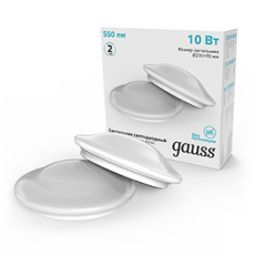 Светильник светодиодный IP20 D230*90 10W 550lm 4000K DECOR белый 1/20 | 941429210 | Gauss