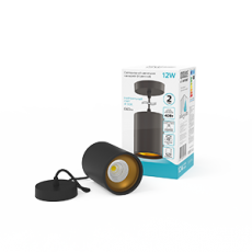 Светильник светодиодный накладной/подвесной HD042 12W (черный/золото) 4100K 79*100мм 1/20 | HD042 | Gauss