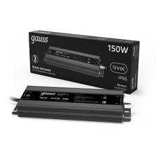 Блок питания для светодиодной ленты пылевлагозащищенный 150W 12V IP66 | 202023150 | Gauss