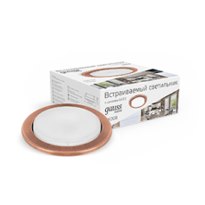 Светильник точечный встраиваемый под лампу Tablet GX008 Бронза, GX53 | GX008 | Gauss