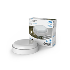 Светильник светодиодный пылевлагозащищенный для ЖКХ круглый IP65 8W 6500K | 126411308 | Gauss