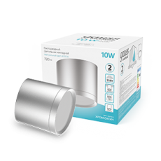 Светильник светодиодный декоративный бытовой с рассеивателем HD020 10W (хром сатин) 4100K 88х75мм | HD020 | Gauss